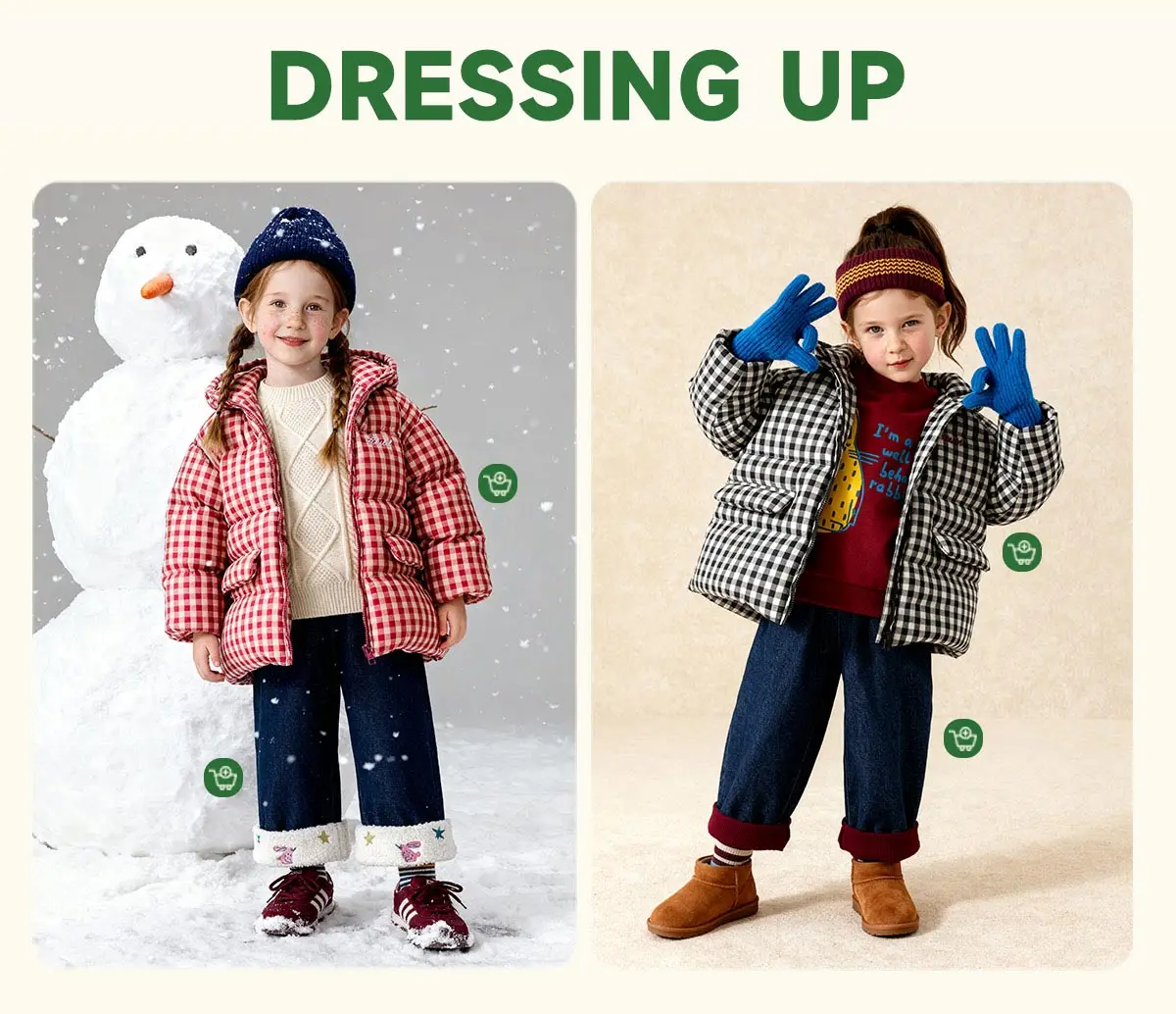 Amila 2026 Kids Winter Children's Mid Length Plaid Down Jacket Windproof, Waterproof, Warm Hooded Jacket, College Style