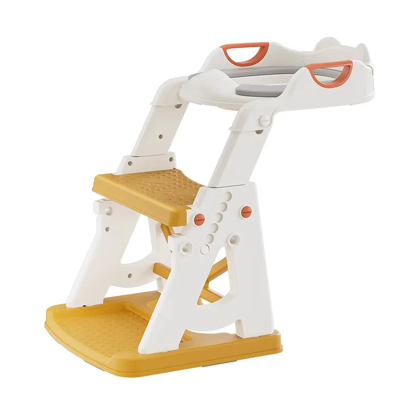 Potty Training Seat, 2 in 1 Potty Training Toilet with Step Stool for Boys Girls, Toddler Toilet Seat with Stabilizer Bar