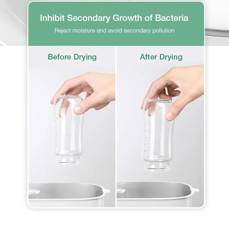 MAMIJOY Multi-function Baby Bottle Sterilizer With Drying 5 In1 Fast Bottle Heater Capacity Milk Bottle Warmer Auto Shut-Off N30