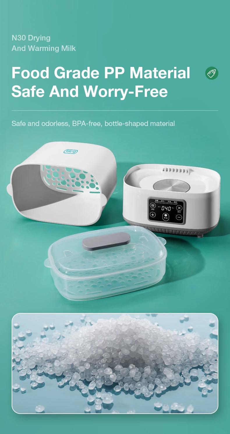 MAMIJOY Multi-function Baby Bottle Sterilizer With Drying 5 In1 Fast Bottle Heater Capacity Milk Bottle Warmer Auto Shut-Off N30
