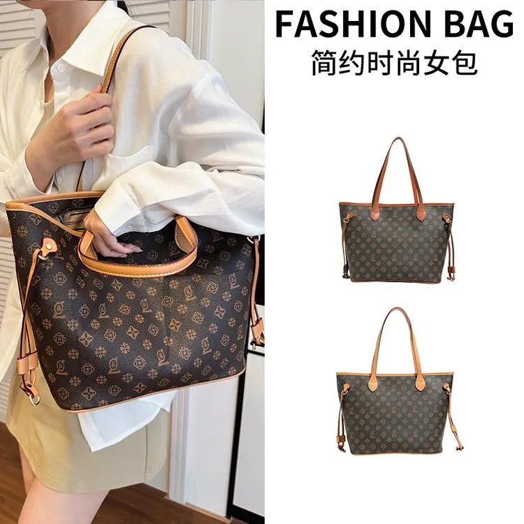 Luxury Vintage Diaper Bag High-End Elegant Shoulder Purse Unique Business Satchel Trendy Letter Logo Messenger For Women