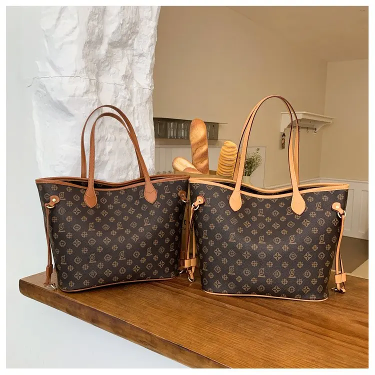 Luxury Vintage Diaper Bag High-End Elegant Shoulder Purse Unique Business Satchel Trendy Letter Logo Messenger For Women