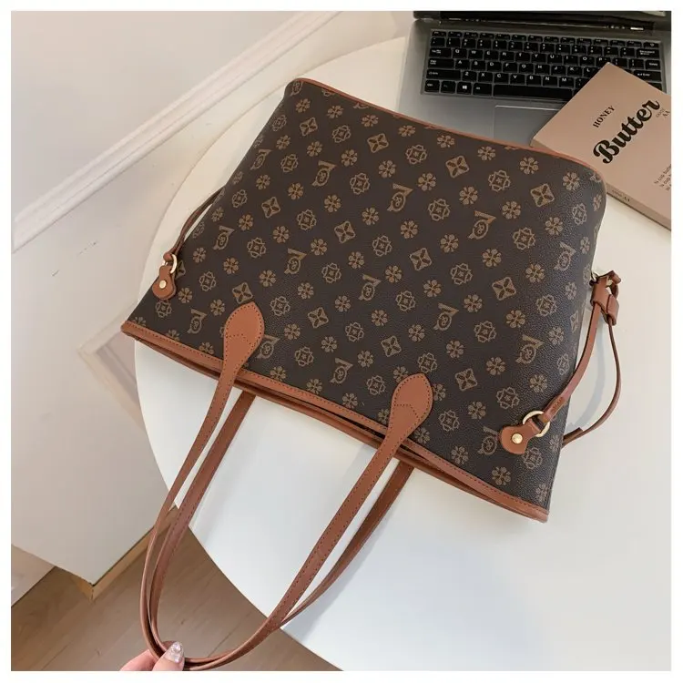 Luxury Vintage Diaper Bag High-End Elegant Shoulder Purse Unique Business Satchel Trendy Letter Logo Messenger For Women