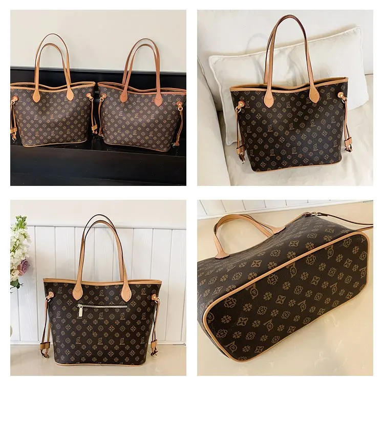 Luxury Vintage Diaper Bag High-End Elegant Shoulder Purse Unique Business Satchel Trendy Letter Logo Messenger For Women