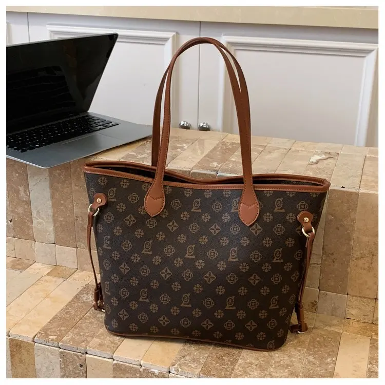 Luxury Vintage Diaper Bag High-End Elegant Shoulder Purse Unique Business Satchel Trendy Letter Logo Messenger For Women
