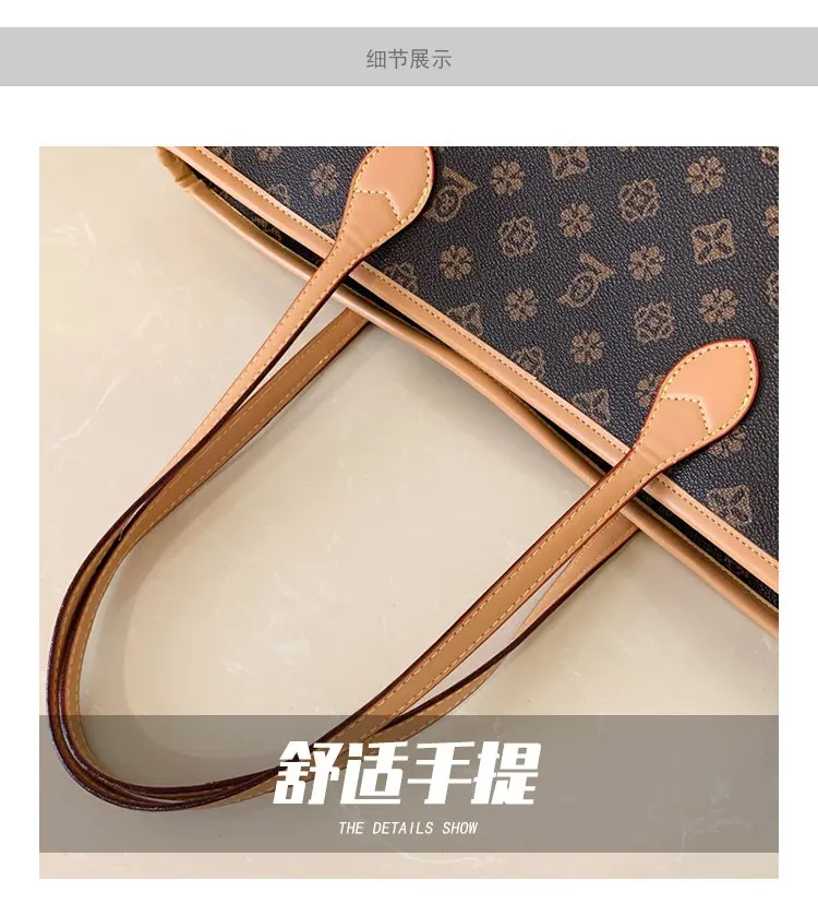 Luxury Vintage Diaper Bag High-End Elegant Shoulder Purse Unique Business Satchel Trendy Letter Logo Messenger For Women