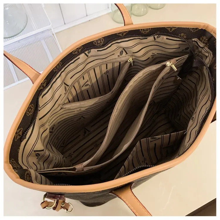 Luxury Vintage Diaper Bag High-End Elegant Shoulder Purse Unique Business Satchel Trendy Letter Logo Messenger For Women