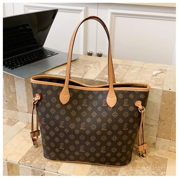 Luxury Vintage Diaper Bag High-End Elegant Shoulder Purse Unique Business Satchel Trendy Letter Logo Messenger For Women