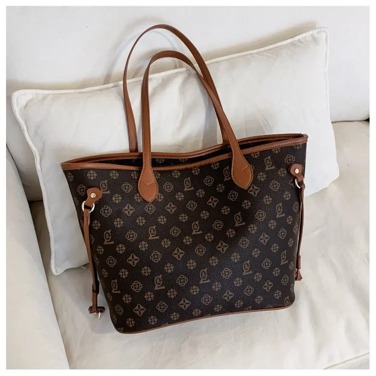 Luxury Vintage Diaper Bag High-End Elegant Shoulder Purse Unique Business Satchel Trendy Letter Logo Messenger For Women