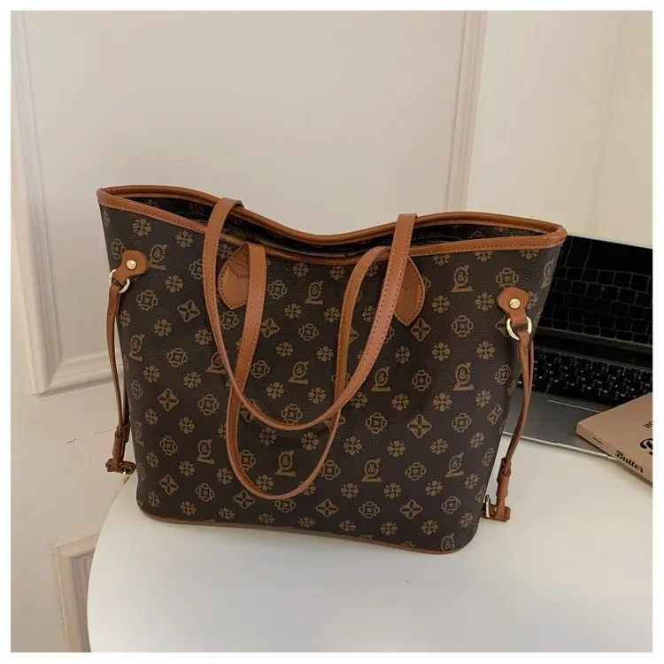 Luxury Vintage Diaper Bag High-End Elegant Shoulder Purse Unique Business Satchel Trendy Letter Logo Messenger For Women