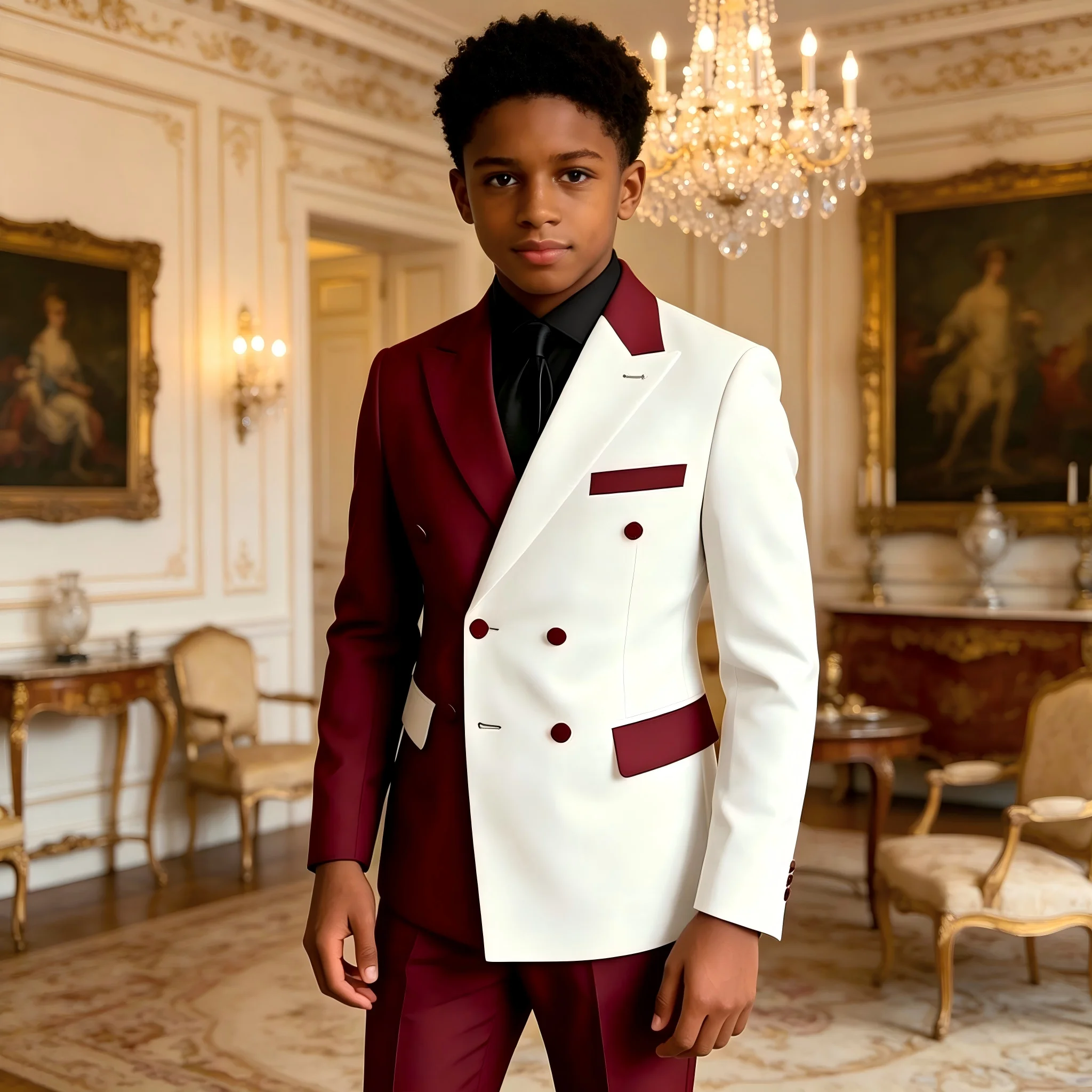 Boys Formal Suit Set 2 Pieces, Flower Boy for Wedding Party Cocktail Party Kids Suit Dress 3-16 Years Old Children Suit
