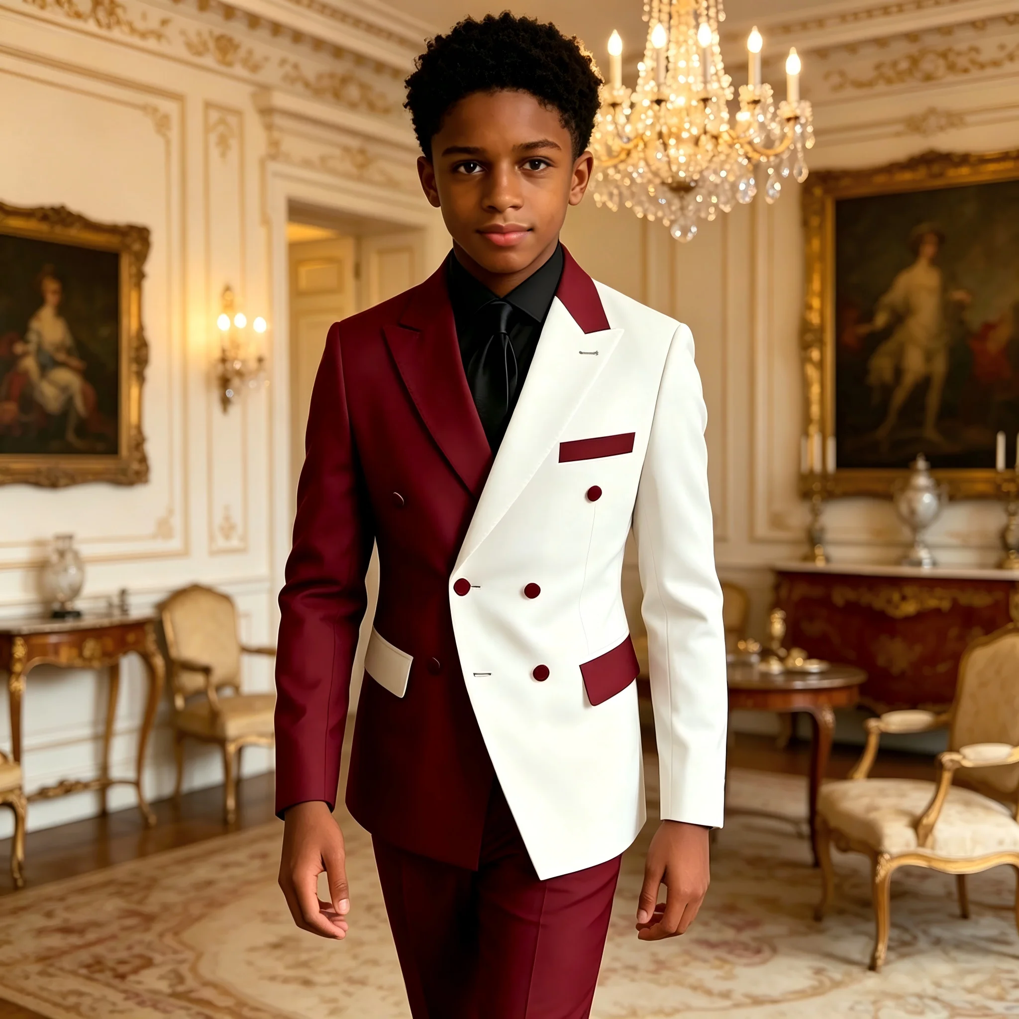 Boys Formal Suit Set 2 Pieces, Flower Boy for Wedding Party Cocktail Party Kids Suit Dress 3-16 Years Old Children Suit