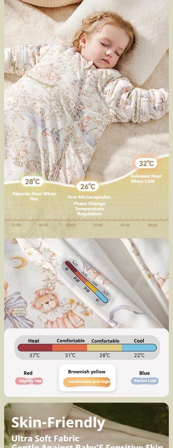AIBEDILA Toddlers Baby Sleep Sack Thin Skin Friendly Infant Sleeping Bag Ultra Soft Kids Wearable Blanket For Boy/Girl