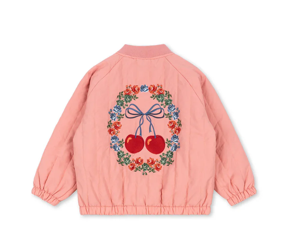 2026 KS Autumn Girls Cartoon Jacket Winter Boys Lambswool Coats Children Cotton Embroidery Coat Kids Fleece Outwear Clothes