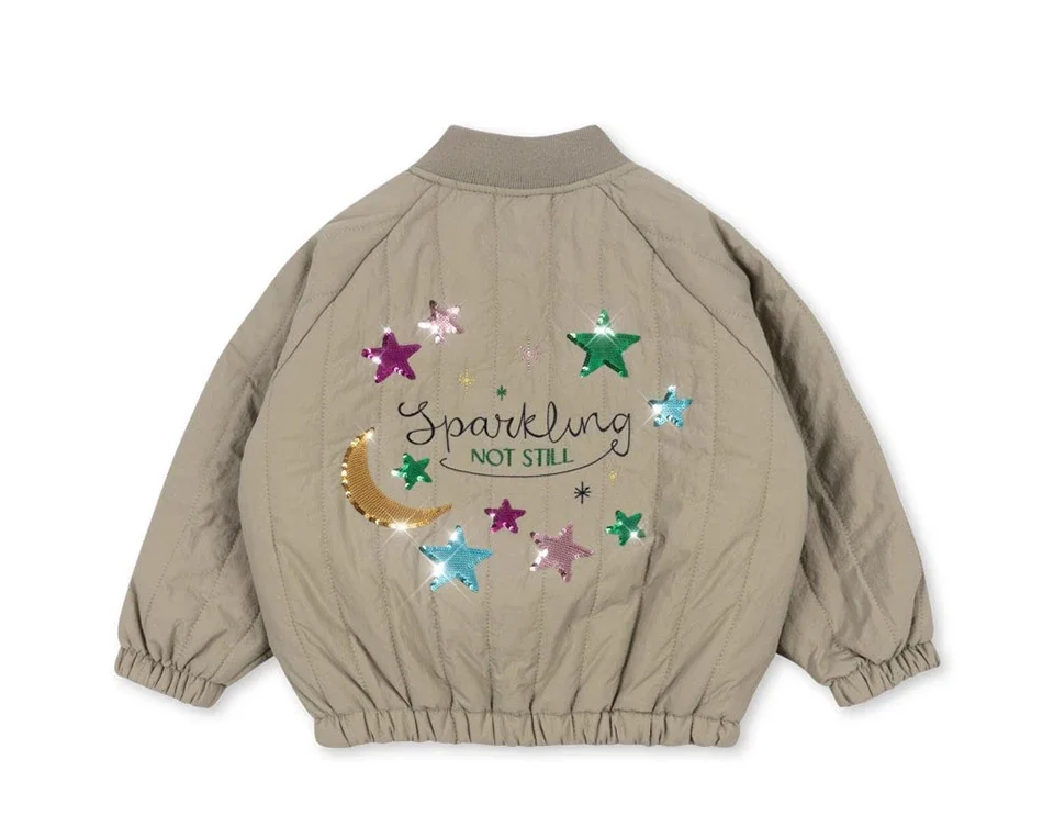 2026 KS Autumn Girls Cartoon Jacket Winter Boys Lambswool Coats Children Cotton Embroidery Coat Kids Fleece Outwear Clothes