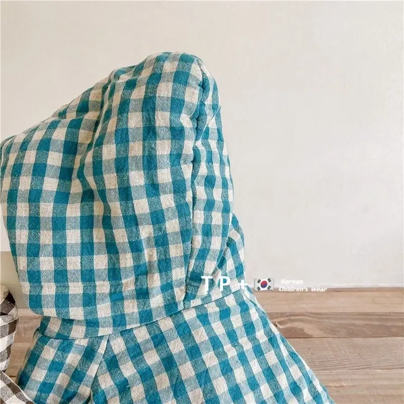 Fashion Plaid Kids Jacket 2026 Korean Thicken Cotton Warm Boys Girls' Coat Baby Cotton Coat Plush Winter Children's Clothing