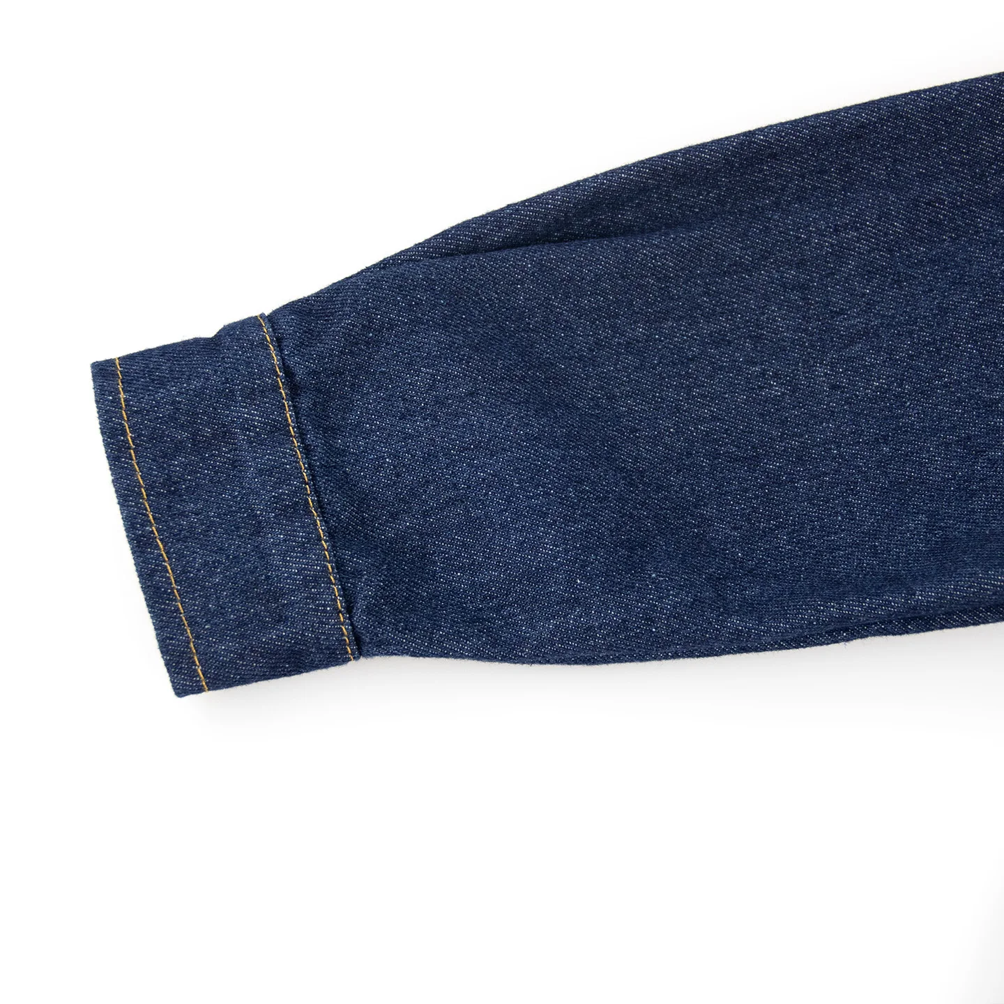 CH Boys Subtle Letter Detail Embroidery Point Collar Snap Fasteners Long Sleeve Denim Shirt Retro Daily Wear