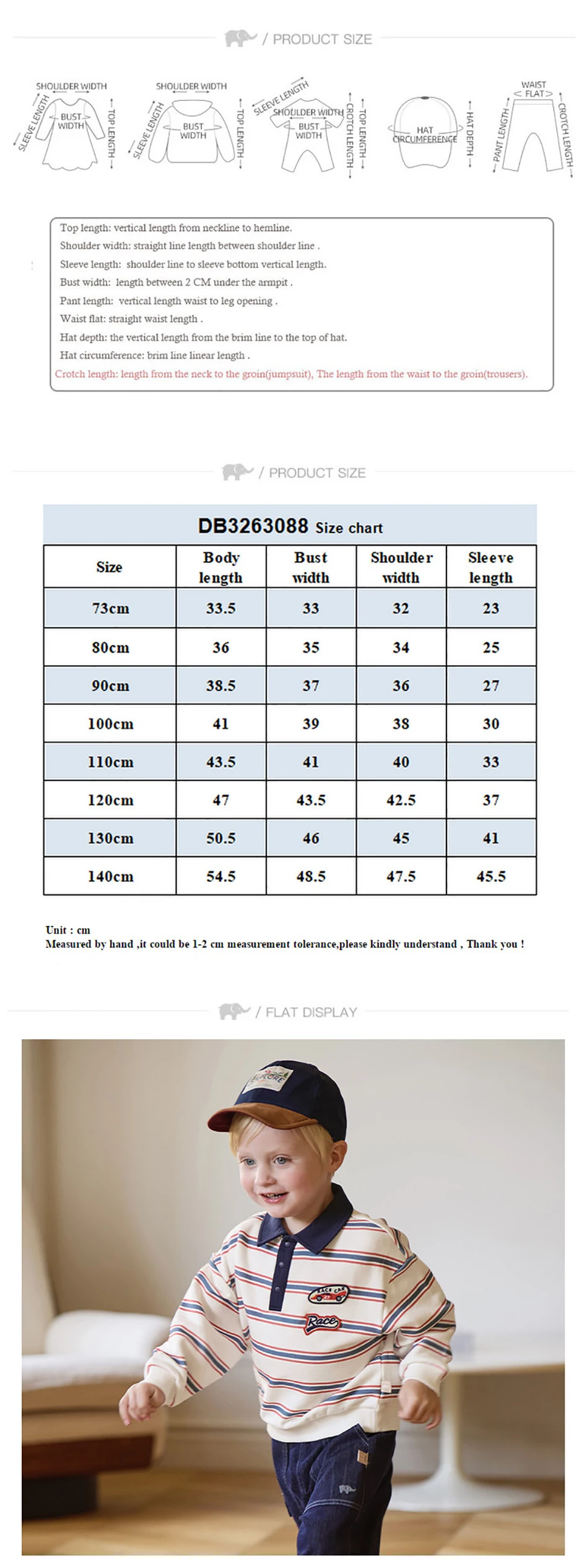 Dave Bella Boys Striped Sweatshirt Pullover Gentle Autumn Spring Long Sleeves Children Sportswear Tops Fashion Casual DB3263088