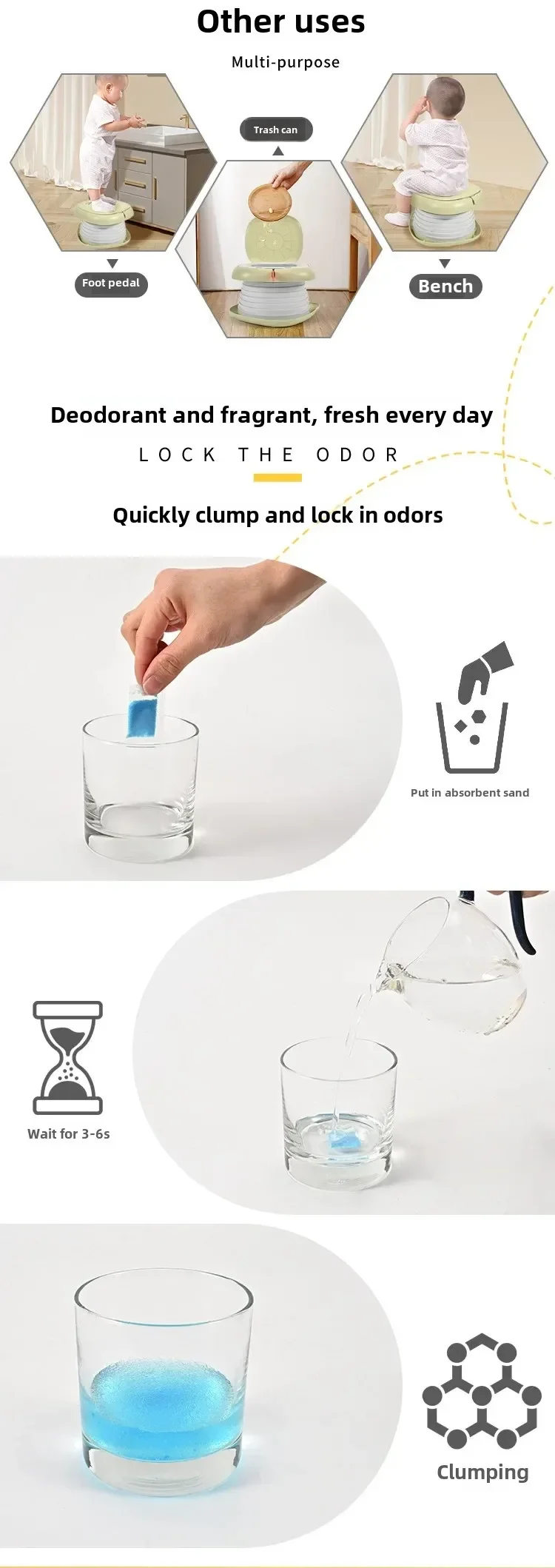 Kids Foldable Training Potty Portable Sealed Anti Odor Travel Toilet For Baby Car Outdoor Anti Leak Urinal Commode