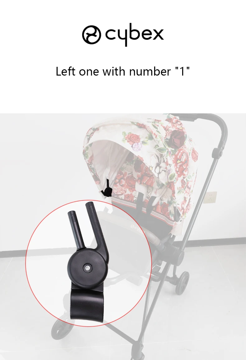 Buggy Sunshade Clip Connector for Cybex Mios 2/3 Priam 3/4 2019~2025 Stroller Canopy Rod Clip Awning Clasp Adjustable Knob