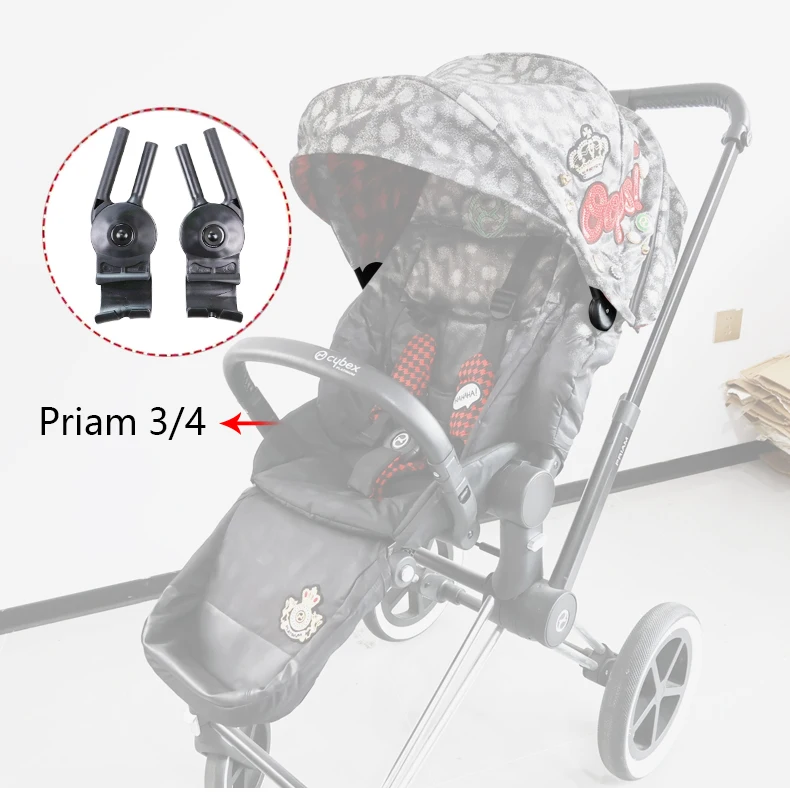 Buggy Sunshade Clip Connector for Cybex Mios 2/3 Priam 3/4 2019~2025 Stroller Canopy Rod Clip Awning Clasp Adjustable Knob