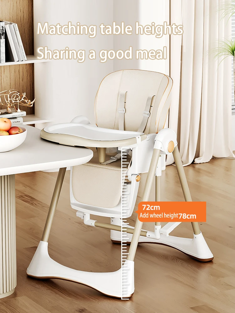 Baby Swing Highchair Convertible Feeding Chair, 2-in-1 Baby Swing and Dining Chair with Adjustable Height Levels, Removable Tray Table, Secure Safety Belt, Comfortable Seat for Toddlers, Multifunctional Baby Furniture for Mealtime