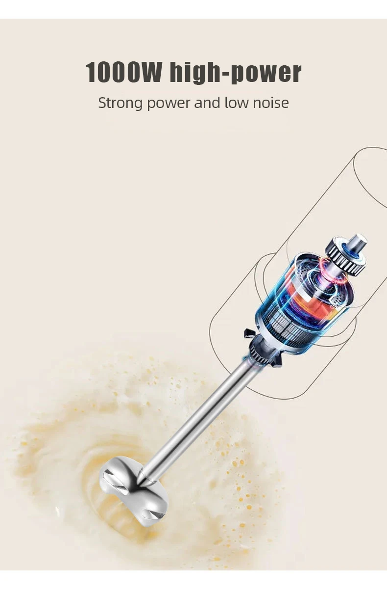 GECOFEER 700W 4in1 Electric Hand Blender,stainless steel blade hand blender, meat and vegetable,egg juicer set Baby Food Processor