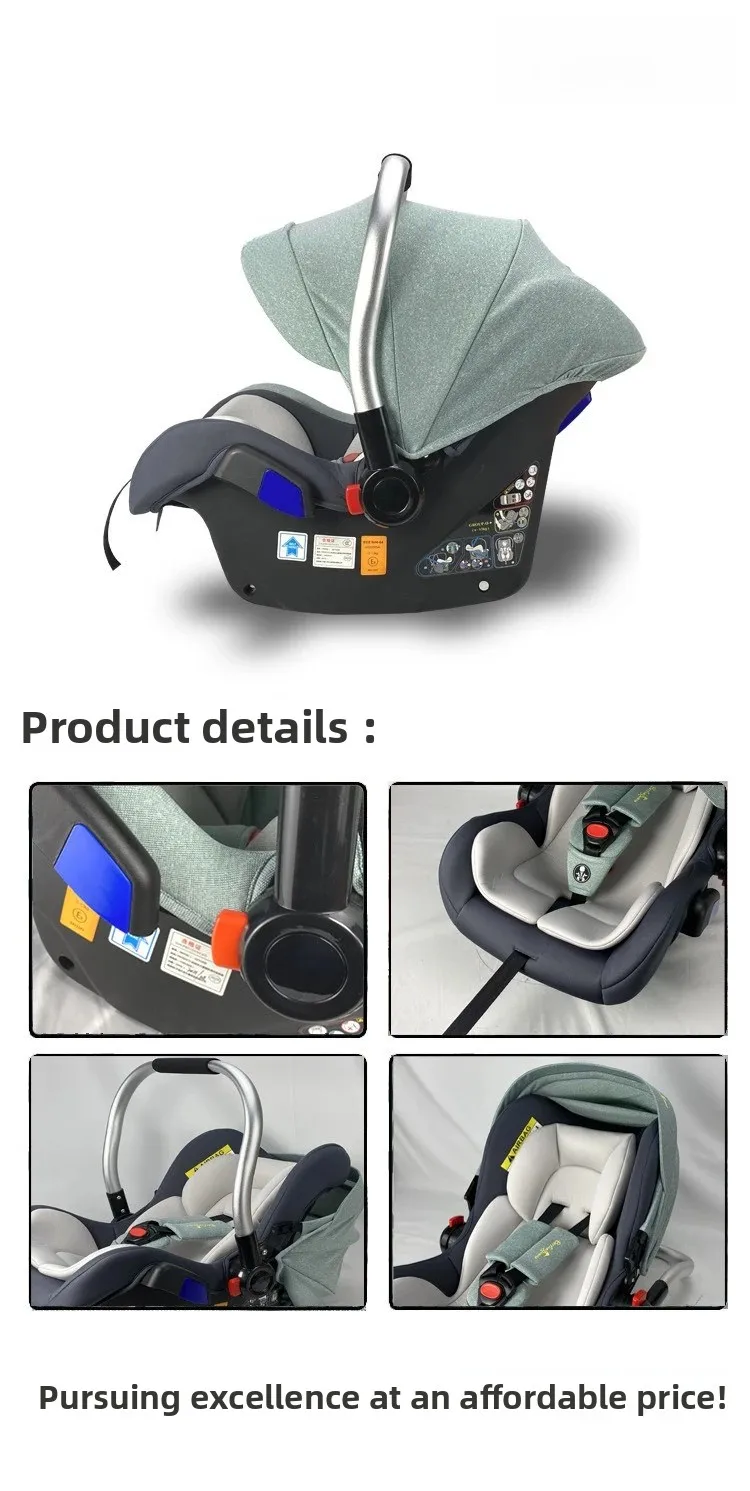 Babyfond Baby Basket Infant Car Seat, Portable Newborn Safety Carrycot Carrier for Outdoor Travel