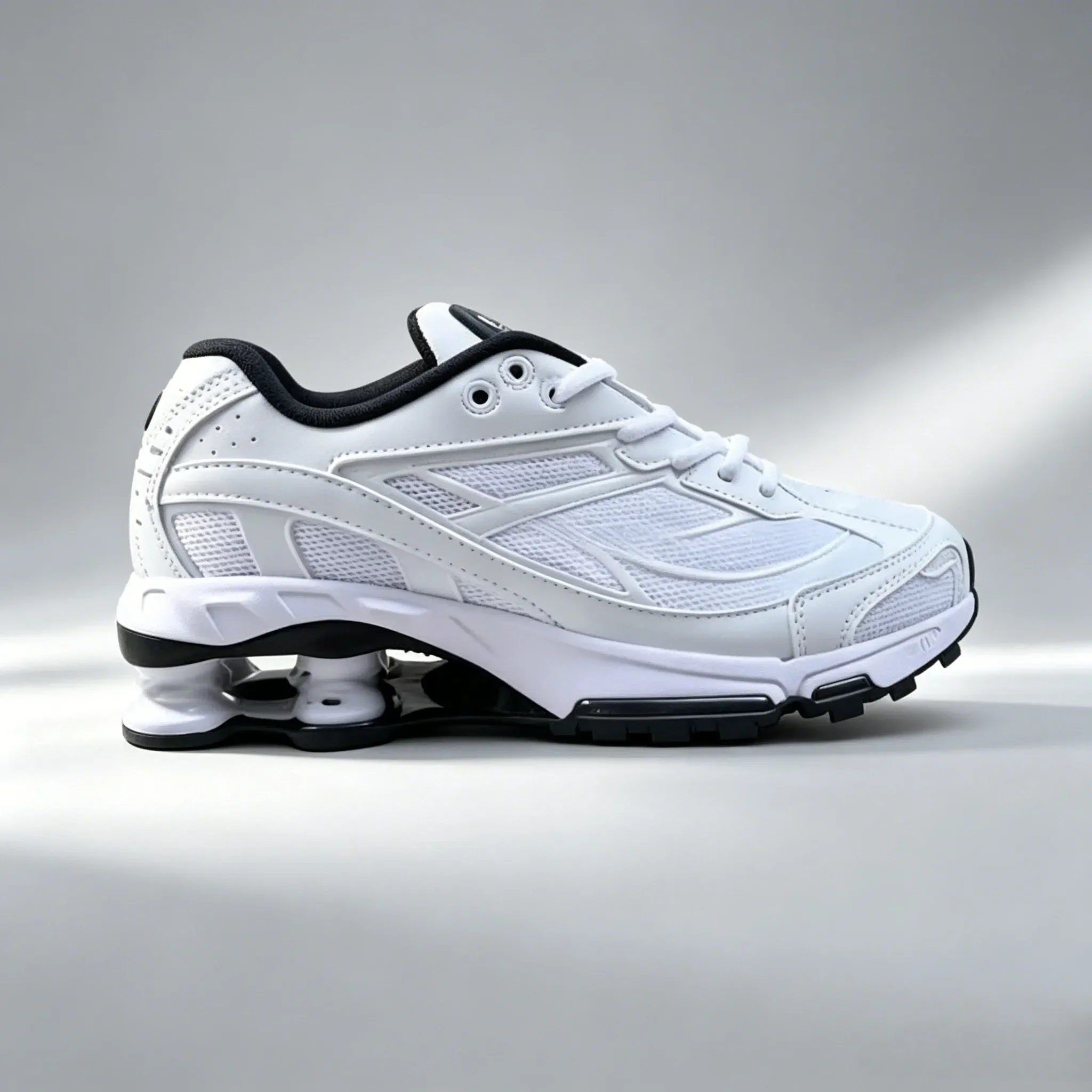 Urban City Commute Shox Column Athletic Shoes Sidewalk Walking Light Cushion Sneakers