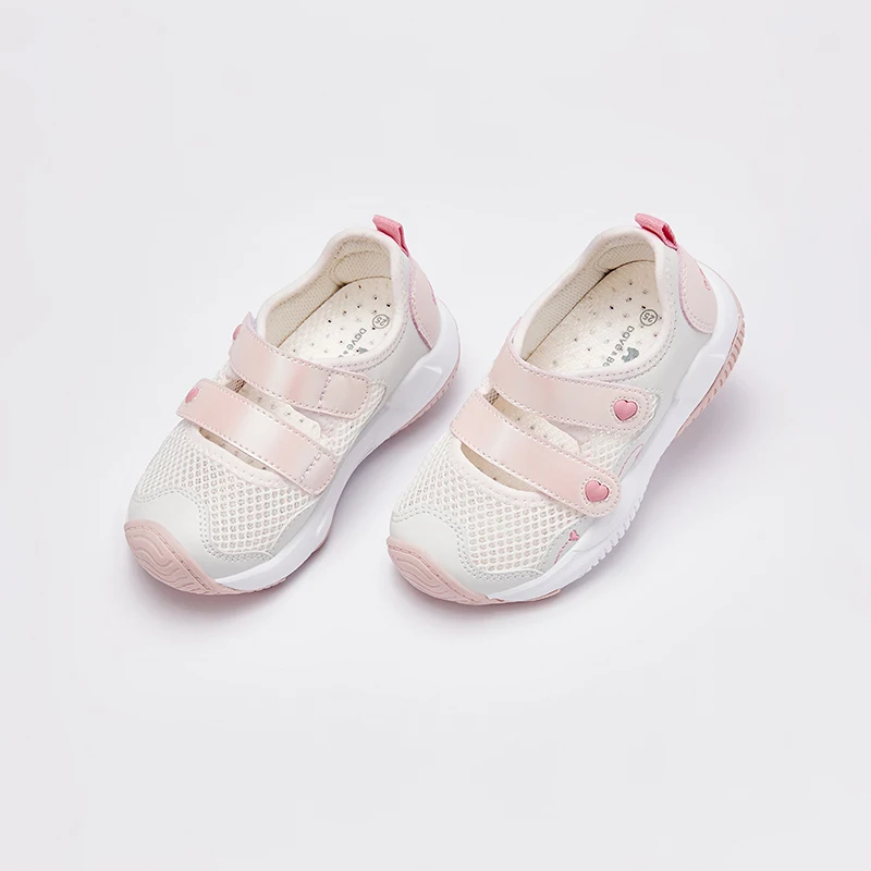Dave Bella 2025 Summer New Children's Sandals Boys and Girls Mesh Kid Grils Shoes Pink Sports Sandals DB2240841