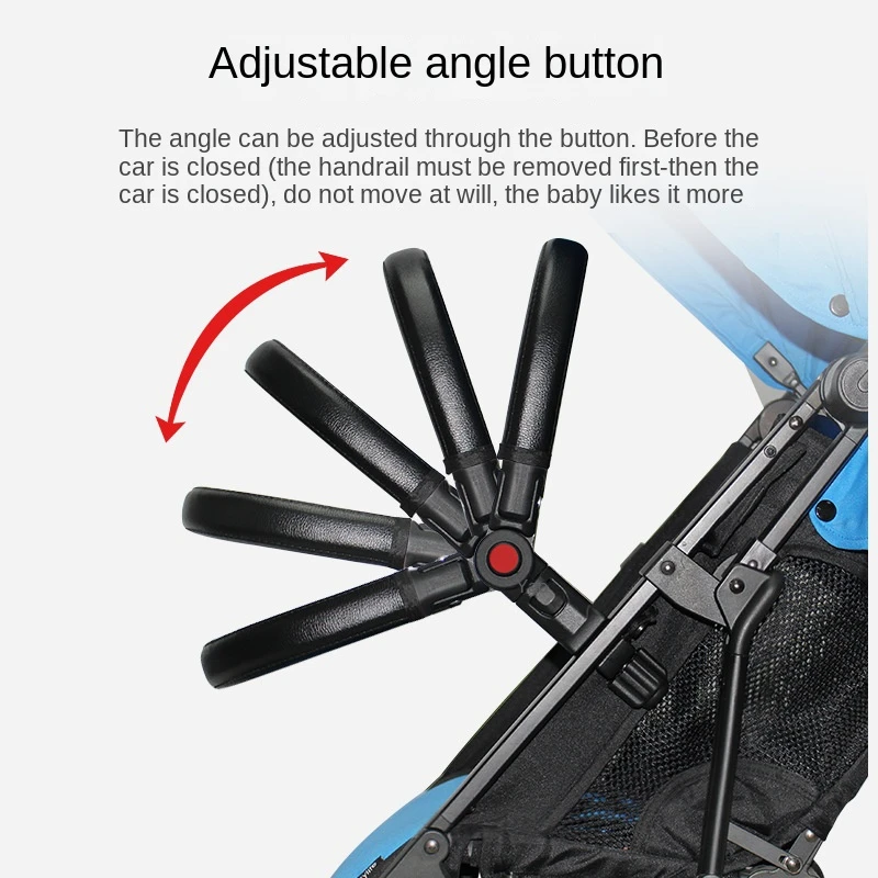 Stroller Bumper Bar Universal Armrest Stroller Accessories Adjustable Handlebar Leather Fit YOYO/YOYA/Cybex 98% Baby Pushchair