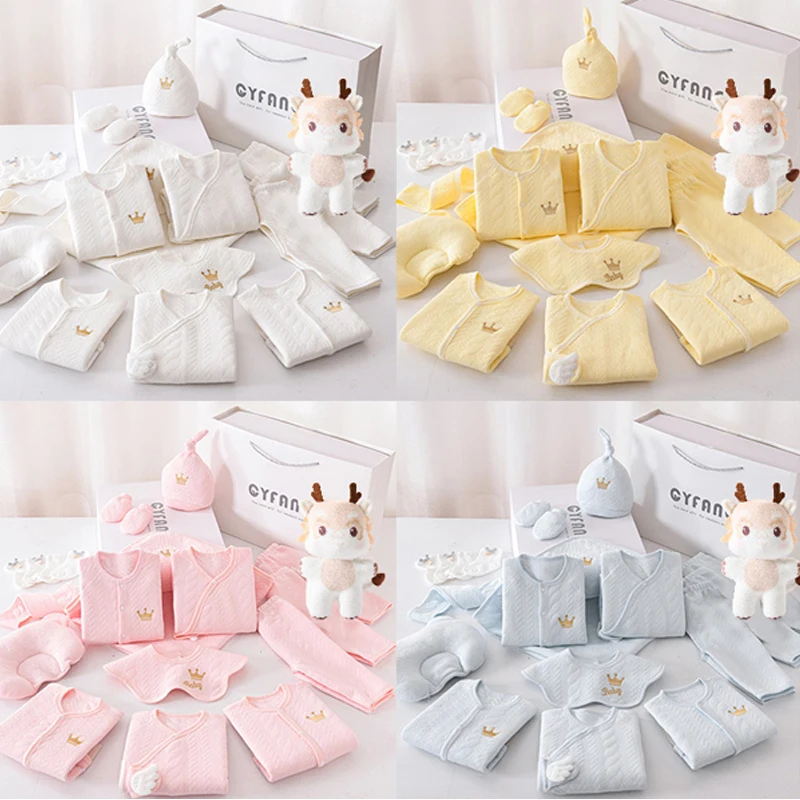 Newborn Baby Clothing 15/17/18/20 Pcs/0-3Months 100%Cotton Kids Clothes Suit Unise Infant Boys Girls Clothing Set Without Box