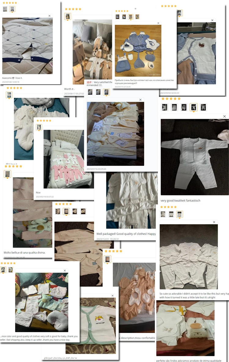 Newborn Baby Clothing 15/17/18/20 Pcs/0-3Months 100%Cotton Kids Clothes Suit Unise Infant Boys Girls Clothing Set Without Box