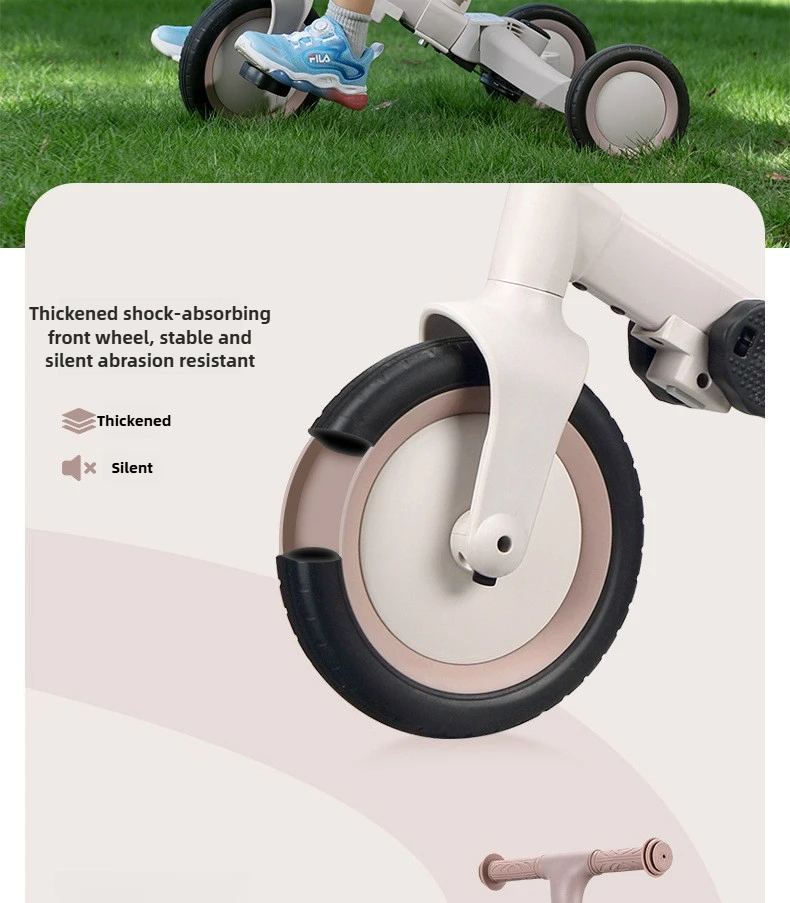 2026 New Children's Tricycle Bicycle Multi-function Trolley Baby Balance Car Scooter Three-in-one Baby Stroller