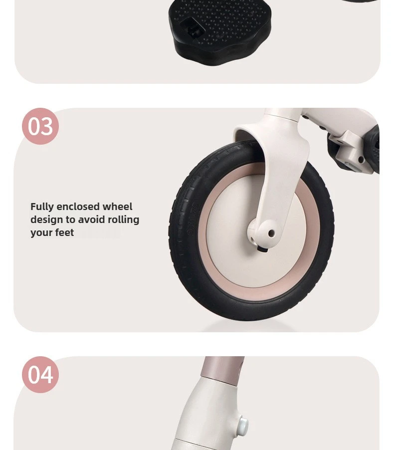 2026 New Children's Tricycle Bicycle Multi-function Trolley Baby Balance Car Scooter Three-in-one Baby Stroller