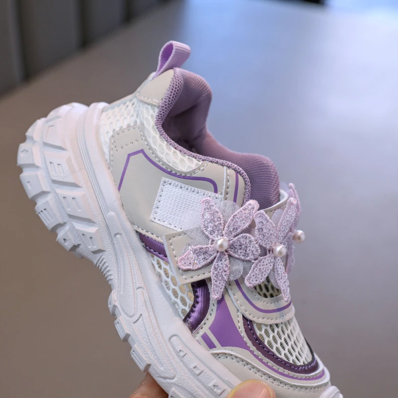Summer 2025 Girl Sandals Trend New Children's Sports Sandals Mesh Fashion Kids Causal School Running Shoes Breathable Classic