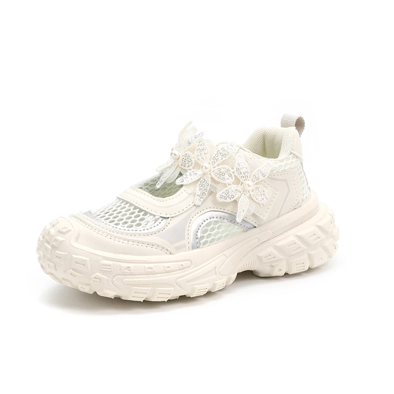 Summer 2025 Girl Sandals Trend New Children's Sports Sandals Mesh Fashion Kids Causal School Running Shoes Breathable Classic