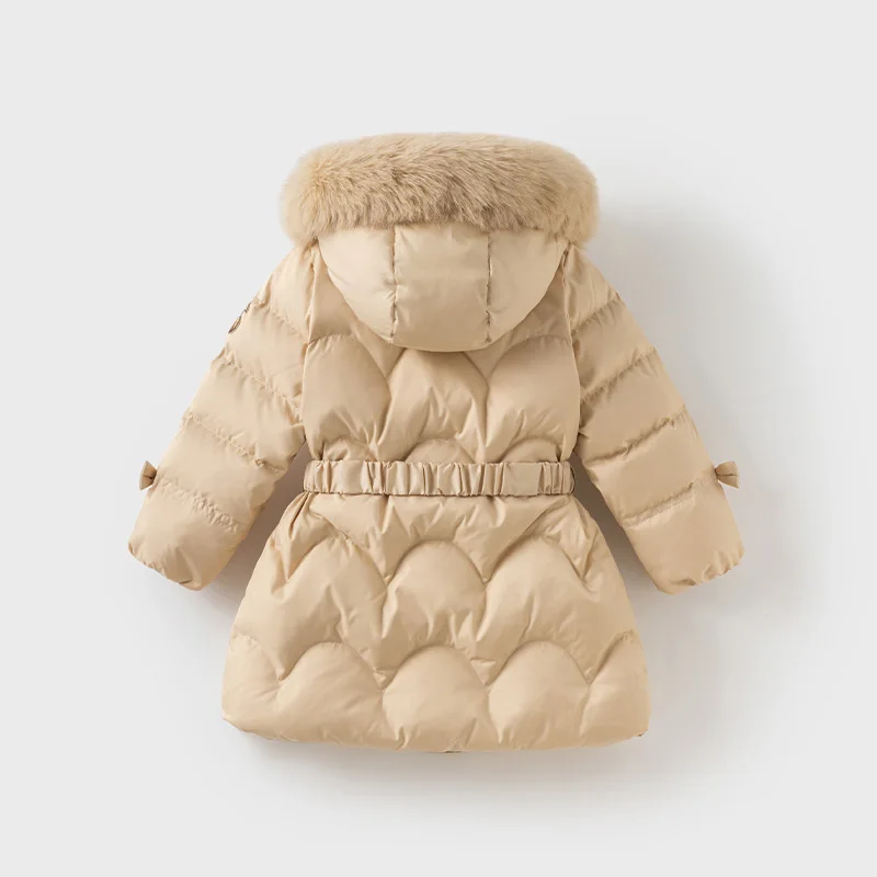 Dave Bella Girls Thicken Down Parka Jacket Children Winter Warm Hooded Down Coats Waterproof Outdoor Outwear Clothes DK4242934