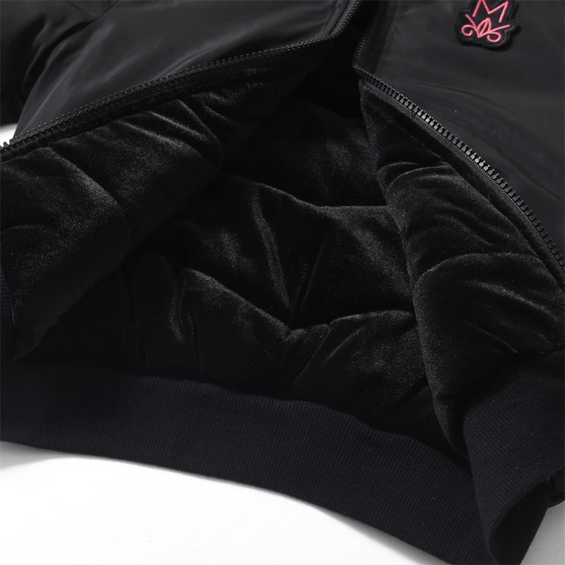 Ready to Ship Mail's Winter Boys Girls Velvet Thick Coat Children Outerwear Kids Double-sided Jackets Teenagers Boy Girl Coats