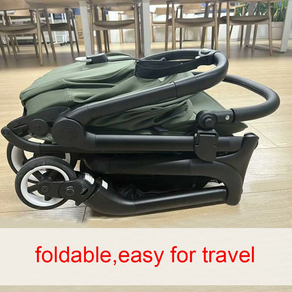 Stroller Armrest For Bugaboo Butterfly Buggy Bumper Bar With Leather Cover Angle Adjustable Foldable Baby Replace Accessories
