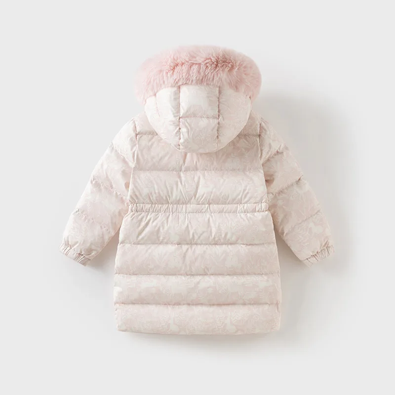 Dave Bella Girls Thicken Down Parka Jacket Children Winter Warm Hooded Down Coats Waterproof Outdoor Outwear Clothes DK4242930