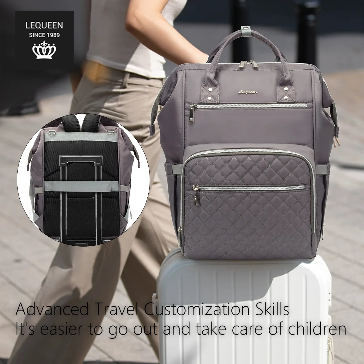 Baby Mommy Bag Waterproof Large Capacity Fashionable and High Quality Supplies for Pregnant Women Babies Diaper Backpacks