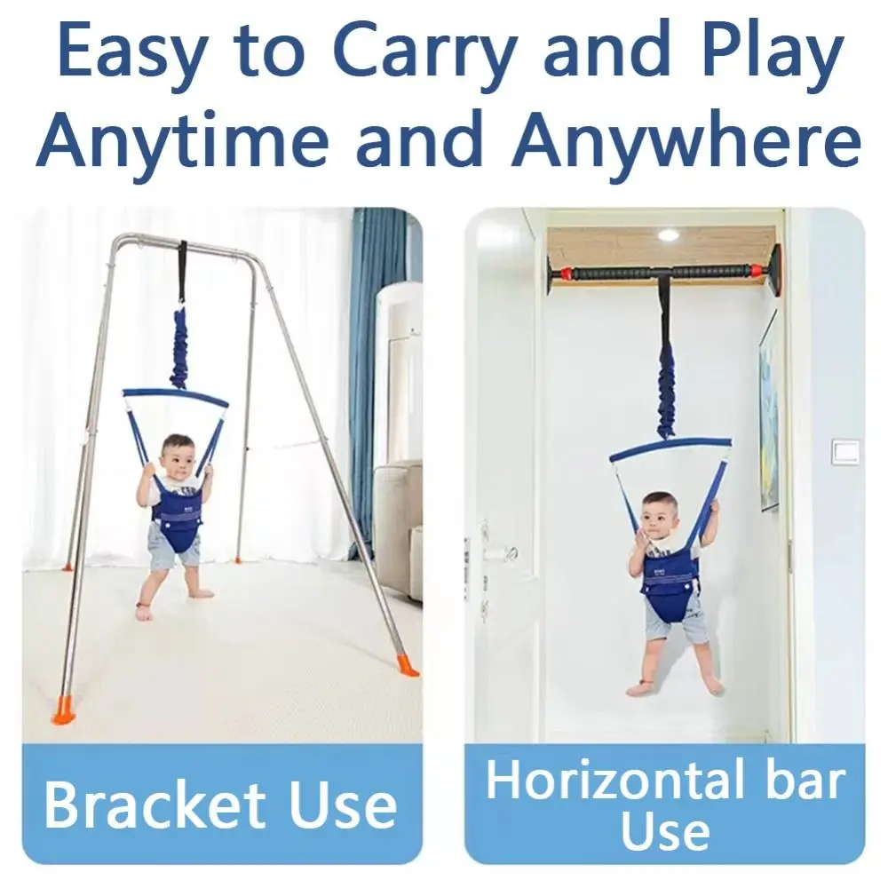 New Safety Jumper Adjustable Strap Lifting Belt Jumping Chair Early Education Doorway Jumper Toddler Unisex