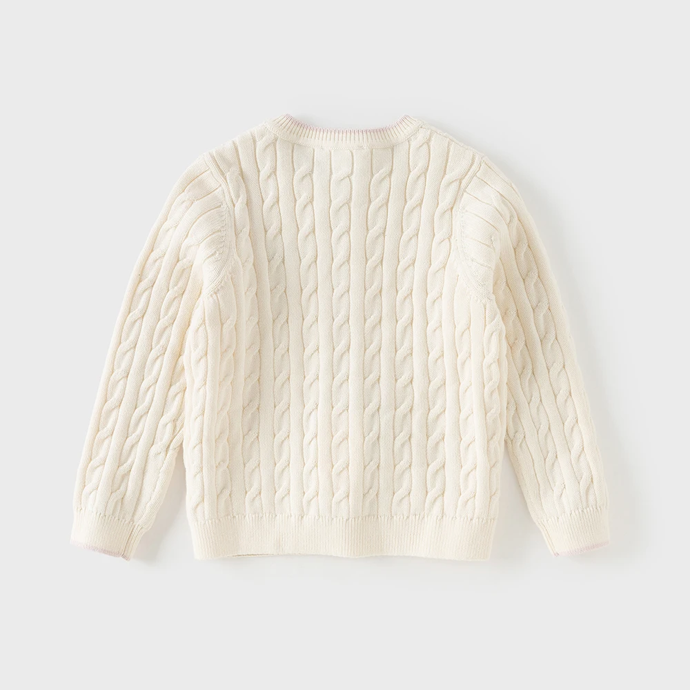 Dave Bella Children Cardigan Sweater Autumn Spring Boys Cotton Coat Girl Casual Knitted Sweater Outerwear Kids Clothes DB1261054