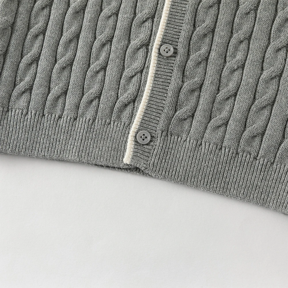 Dave Bella Children Cardigan Sweater Autumn Spring Boys Cotton Coat Girl Casual Knitted Sweater Outerwear Kids Clothes DB1261054