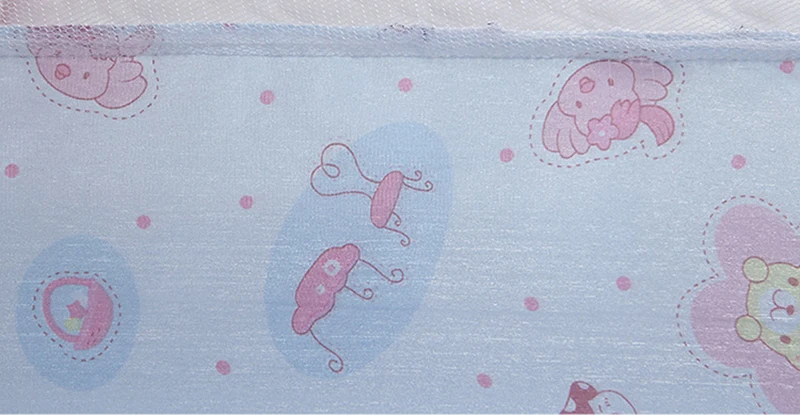 Summer Mosquito Net Baby Canopy Bed Net Stand Infant Cot Dome Mosquito Netting Hanging Bed Curtain Support Foldable Crib Tent