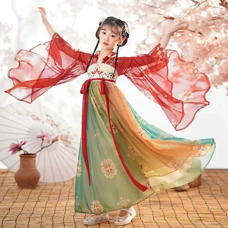 Chinese Hanfu Summer Girls' Dress