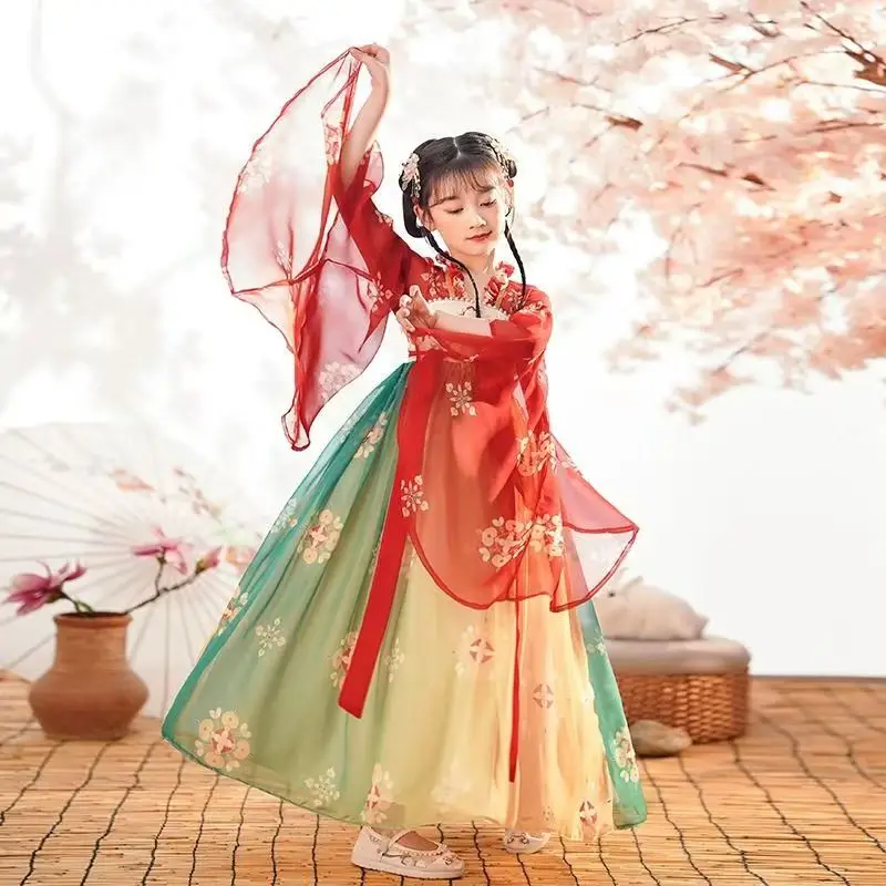 Chinese Hanfu Summer Girls' Dress
