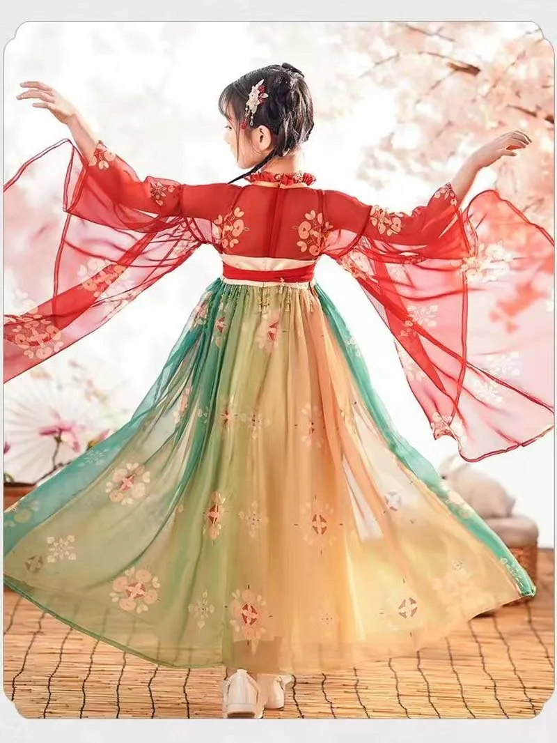 Chinese Hanfu Summer Girls' Dress