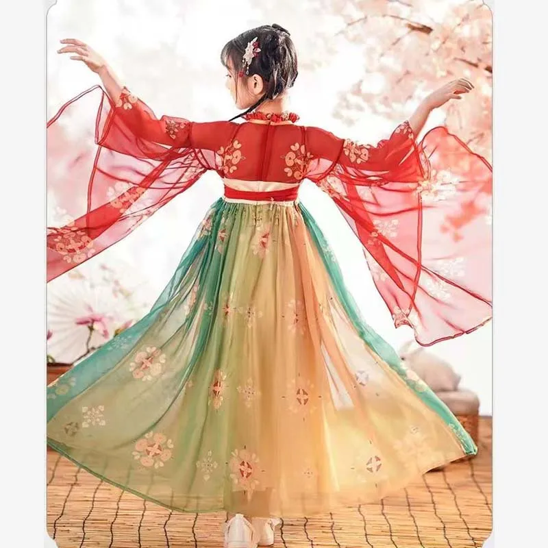 Chinese Hanfu Summer Girls' Dress